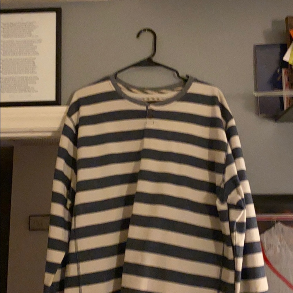 Vans long sleeve blue striped